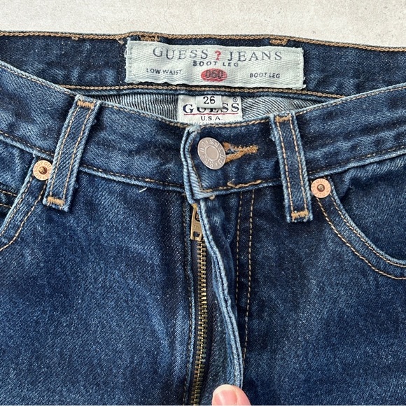 Vintage Guess Low Waist Bootcut Jeans | Style 1060 RG | Y2K | Size 26 - Picture 9 of 12